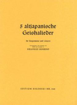 5 altjapanische Geishalieder 