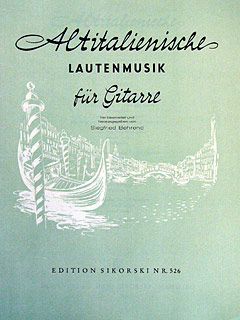 Alte europäische Lautenmusik für Gitarre Heft 4 