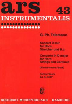 Konzert D-Dur für Horn (D), Streicher und Bc 