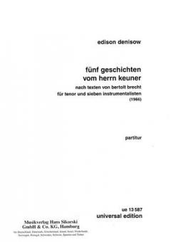 5 Geschichten vom Herrn Keuner 