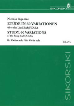 Etüde in 60 Variationen über das Lied 'Barucabo' op. 14 