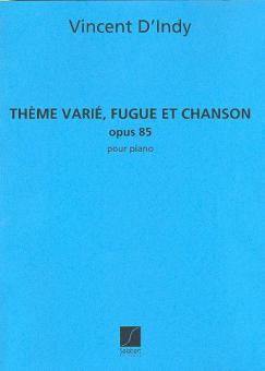 Theme Varie Fugue et Chanson Piano 