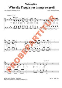 Wäre die Freude nur immer so groß 