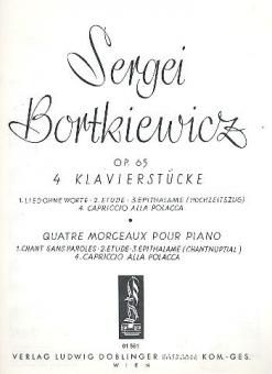 4 Klavierstücke op. 65 