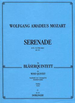 Serenade Es-Dur KV 375 für Bläserquintett 