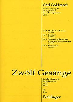 Zwölf Gesänge op.18 Heft 2 