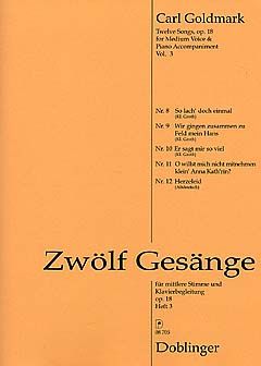 Zwölf Gesänge op.18 Heft 3 
