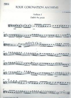 Four Coronation Anthems 
