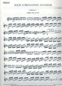 Four Coronation Anthems 
