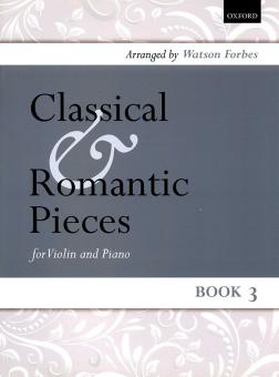 Classical And Romantic Pieces For Violin Book 3 