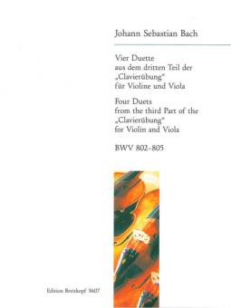 Vier Duette aus BWV 802-805 