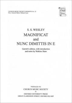 Magnificat And Nunc Dimittis In E 
