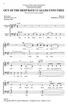 Out Of The Deep I Have Called unto Thee 