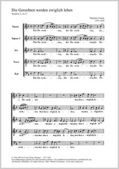 Die Gerechten werden ewiglich leben 