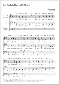 Ein Kindlein klein zu Bethlehem 
