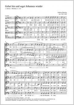 Geht hin und saget Johannes wieder 