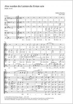 Also werden die Letzten die Ersten sein 