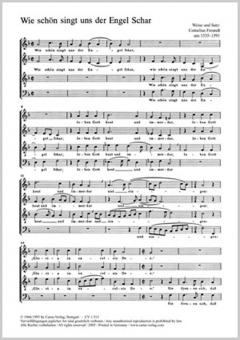 Wie schön singt uns der Engel Schar 