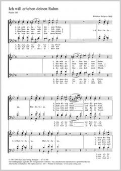 Ich will erheben deinen Ruhm 