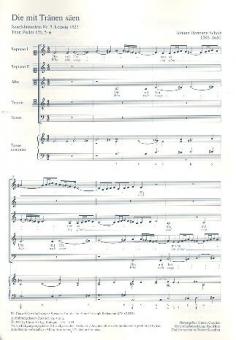 Die mit Tränen säen op. 3 