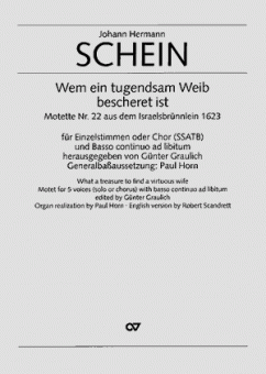 Wem ein tugendsam Weib bescheret ist op. 22 