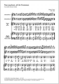Nun jauchzet, all ihr Frommen 