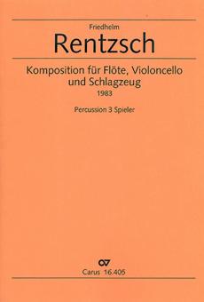 Komposition für Flöte, Violoncello und Schlagzeug 