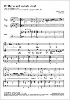 Der Herr ist gross SWV286 
