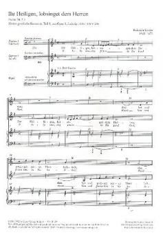 Ihr Heiligen, lobsinget SWV288 