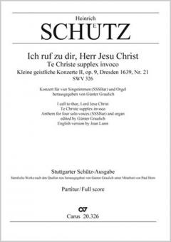 Ich ruf zu dir, Herr Jesu Christ SWV326 