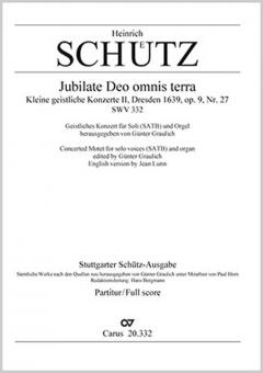 Jubilate Deo omnis terra SWV332 