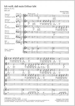 Ich weiss, dass mein Erlöser lebet SWV457 