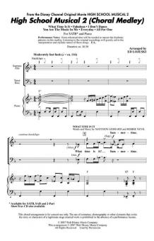 High School Musical 2 (Choral Medley) 