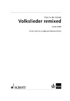 Chor in der Schule: Volkslieder remixed 