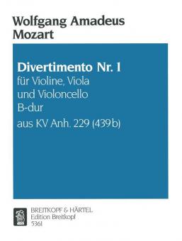 Divertimento Nr. 1 B-Dur KV Anh. 229 