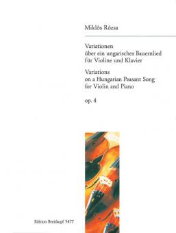 Variationen über ein ungarisches Bauernlied op. 4 