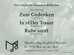 Drei Stücke für Trauerfeierlichkeiten 