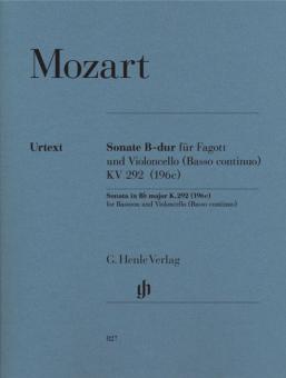 Sonate B-Dur KV 292 (196c) 