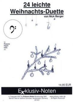24 leichte Weihnachtsduette für C-Instrumente (Bassschlüssel) 