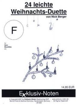 24 leichte Weihnachtsduette für F-Instrumente 