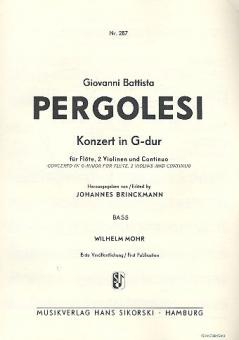 Konzert für Flöte, Streicher und Bc 