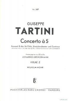 Concerto a 5 für Flöte, Streicher und Bc 