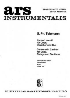 Konzert für Oboe, Streicher und Bc 