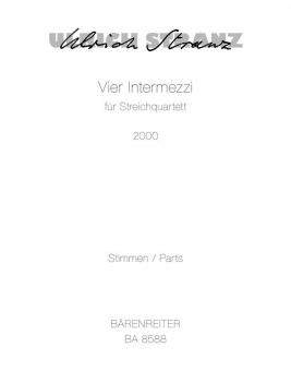 Vier Intermezzi für Streichquartett 