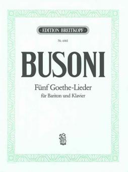 5 Goethe-Lieder 