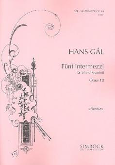 5 Intermezzi op. 10 