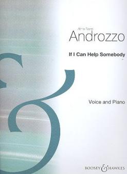 If I can help somebody 