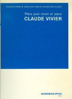 Pièce pour violon et piano 