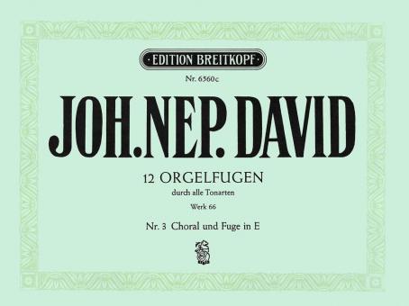 12 Orgelfugen durch alle Tonarten Heft 3 