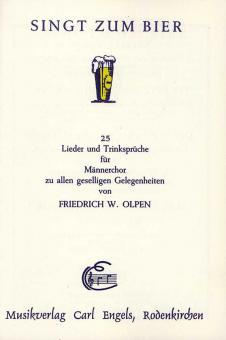 Singt zum Bier 